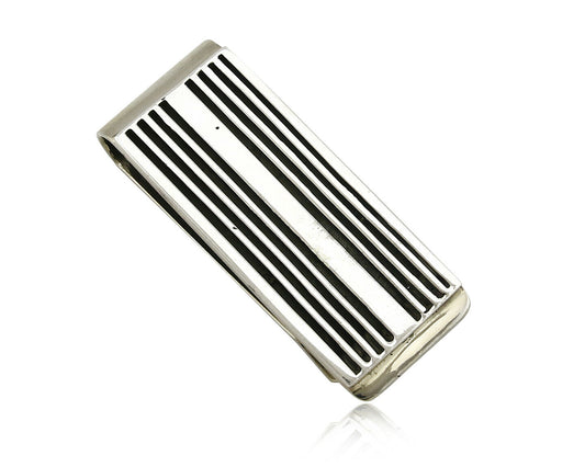 Navajo Money Clip .925 SOLID Silver Handmade Artist Earl & Dine C.80's